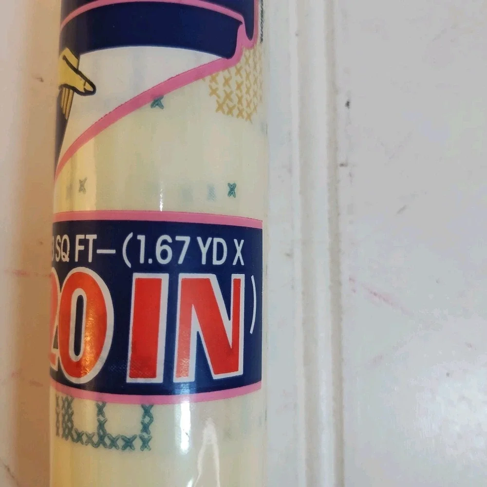 2 Vtg Rubbermaid Shelf Liner Rolls 1.67 Yds X 20